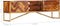 vidaXL - Tv-meubel - 140x30x45 - cm - massief - sheeshamhout