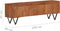 vidaXL - Tv-meubel - 140x30x46 - cm - massief - mangohout