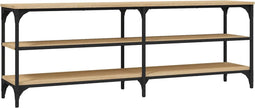 vidaXL - Tv-meubel - 140x30x50 - cm - bewerkt - hout - sonoma - eikenkleurig