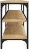 vidaXL - Tv-meubel - 140x30x50 - cm - bewerkt - hout - sonoma - eikenkleurig