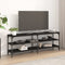 vidaXL - Tv-meubel - 140x30x50 - cm - bewerkt - hout - zwart