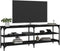vidaXL - Tv-meubel - 140x30x50 - cm - bewerkt - hout - zwart