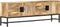 vidaXL - Tv-meubel - 140x30x50 - cm - massief - mangohout