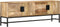 vidaXL - Tv-meubel - 140x30x50 - cm - massief - mangohout