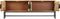 vidaXL - Tv-meubel - 140x30x50 - cm - massief - mangohout