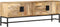vidaXL - Tv-meubel - 140x30x50 - cm - massief - mangohout