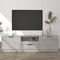 vidaXL - Tv-meubel - 140x35x40 - cm - bewerkt - hout - betongrijs