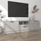 vidaXL - Tv-meubel - 140x35x40 - cm - bewerkt - hout - betongrijs