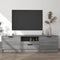 vidaXL - Tv-meubel - 140x35x40 - cm - bewerkt - hout - grijs - sonoma - eikenkleurig