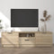 vidaXL - Tv-meubel - 140x35x40 - cm - bewerkt - hout - sonoma - eikenkleurig
