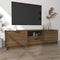 vidaXL - Tv-meubel - 140x35x40 - cm - bewerkt - hout - bruineikenkleurig