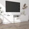 vidaXL - Tv-meubel - 140x35x40 - cm - bewerkt - hout - wit