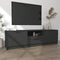 vidaXL - Tv-meubel - 140x35x40 - cm - bewerkt - hout - zwart
