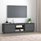 vidaXL - Tv-meubel - 140x35x40 - cm - massief - grenenhout - grijs