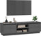 vidaXL - Tv-meubel - 140x35x40 - cm - massief - grenenhout - grijs