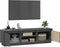 vidaXL - Tv-meubel - 140x35x40 - cm - massief - grenenhout - grijs