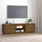 vidaXL - Tv-meubel - 140x35x40 - cm - massief - grenenhout - honingbruin