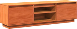 vidaXL - Tv-meubel - 140x35x40 - cm - massief - grenenhout - wasbruin