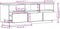 vidaXL - Tv-meubel - 140x37x50 - cm - massief - grenenhout
