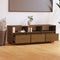vidaXL - Tv-meubel - 140x37x50 - cm - massief - grenenhout - honingbruin