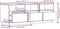 vidaXL - Tv-meubel - 140x37x50 - cm - massief - grenenhout - honingbruin