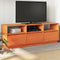 vidaXL - Tv-meubel - 140x37x50 - cm - massief - grenenhout - wasbruin