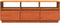 vidaXL - Tv-meubel - 140x37x50 - cm - massief - grenenhout - wasbruin
