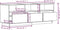 vidaXL - Tv-meubel - 140x37x50 - cm - massief - grenenhout - wit