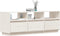 vidaXL - Tv-meubel - 140x37x50 - cm - massief - grenenhout - wit