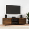 vidaXL - Tv-meubel - 140x40,5x35 - cm - bewerkt - hout - bruin - eikenkleur