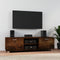 vidaXL - Tv-meubel - 140x40,5x35 - cm - bewerkt - hout - gerookt - eikenkleurig