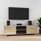 vidaXL - Tv-meubel - 140x40,5x35 - cm - bewerkt - hout - sonoma - eikenkleurig