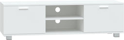 vidaXL - Tv-meubel - 140x40,5x35 - cm - bewerkt - hout - wit