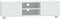 vidaXL - Tv-meubel - 140x40,5x35 - cm - bewerkt - hout - wit