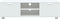 vidaXL - Tv-meubel - 140x40,5x35 - cm - bewerkt - hout - wit