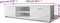vidaXL - Tv-meubel - 140x40,5x35 - cm - hoogglans - wit