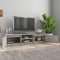 vidaXL - Tv-meubel - 140x40x35,5 - cm - bewerkt - hout - betongrijs