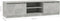vidaXL - Tv-meubel - 140x40x35,5 - cm - bewerkt - hout - betongrijs