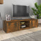 vidaXL - Tv-meubel - 140x40x35,5 - cm - bewerkt - hout - gerookt - eikenkleurig