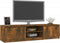 vidaXL - Tv-meubel - 140x40x35,5 - cm - bewerkt - hout - gerookt - eikenkleurig