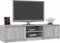 vidaXL - Tv-meubel - 140x40x35,5 - cm - bewerkt - hout - grijs - sonoma - eikenkleurig