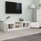 vidaXL - Tv-meubel - 140x40x35,5 - cm - bewerkt - hout - hoogglans - wit