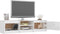 vidaXL - Tv-meubel - 140x40x35,5 - cm - bewerkt - hout - hoogglans - wit
