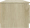 vidaXL - Tv-meubel - 140x40x35,5 - cm - bewerkt - hout - sonoma - eikenkleurig