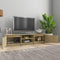 vidaXL - Tv-meubel - 140x40x35,5 - cm - bewerkt - hout - sonoma - eikenkleurig