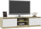 vidaXL - Tv-meubel - 140x40x35,5cm - bewerkt - hout - wit - en - sonoma - eikenkleurig