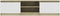 vidaXL - Tv-meubel - 140x40x35,5cm - bewerkt - hout - wit - en - sonoma - eikenkleurig