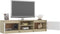 vidaXL - Tv-meubel - 140x40x35,5cm - bewerkt - hout - wit - en - sonoma - eikenkleurig