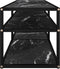 vidaXL - Tv-meubel - 140x40x40,5 - cm - gehard - glas - zwartmarmerkleurig