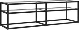 vidaXL - Tv-meubel - 140x40x40,5 - cm - gehard - glas - transparant